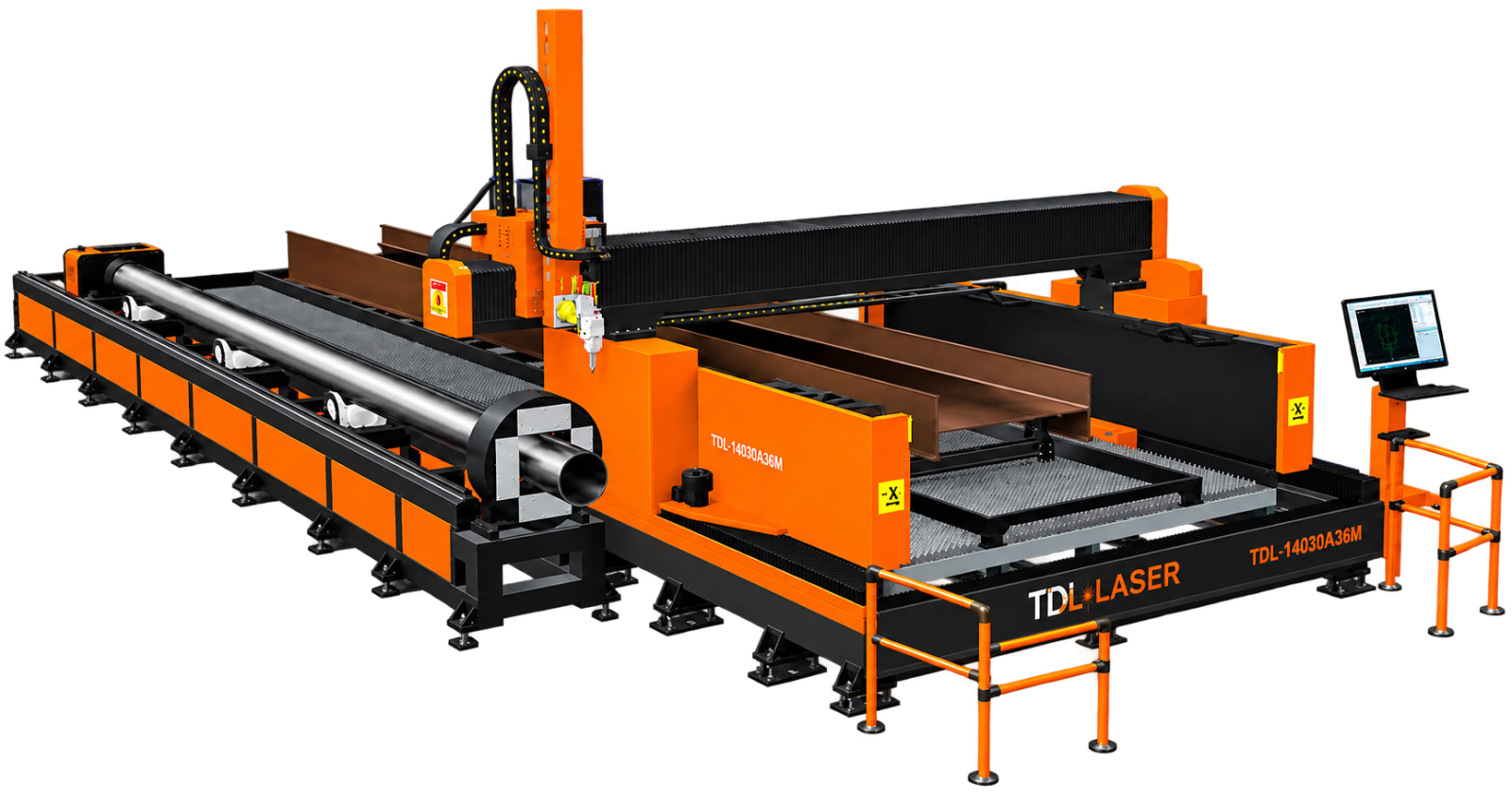 máy cắt laser tấm hạng nặng vát mép dòng M