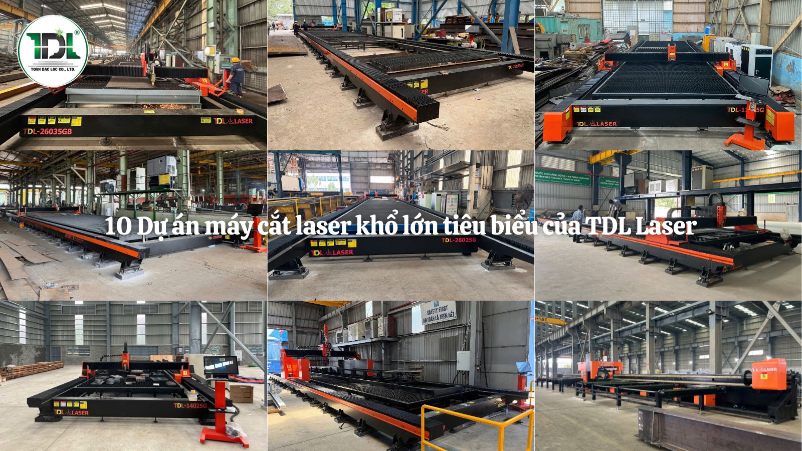 10 dự án máy cắt laser khổ lớn tiêu biểu của TDL Laser