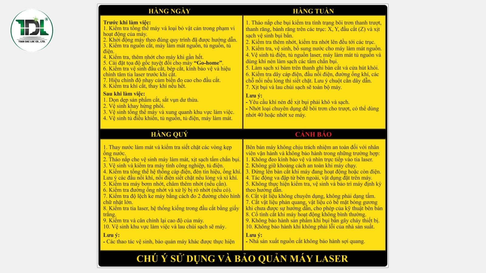 Kỹ thuật viên kiểm tra đầu cắt laser trong quá trình bảo trì định kỳ.