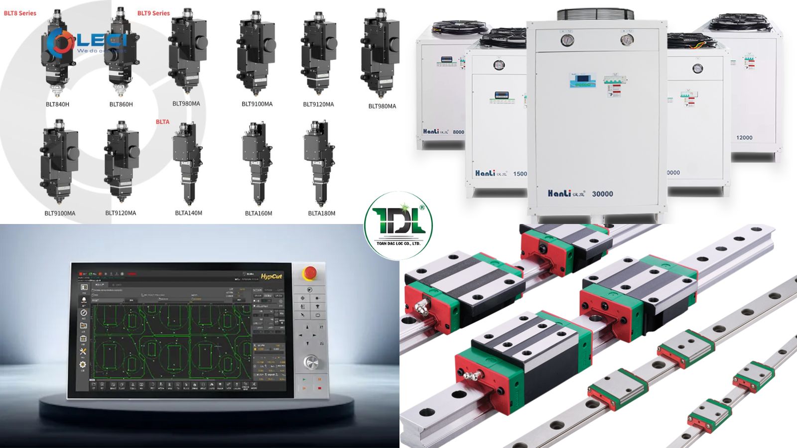 Hệ thống ray dẫn hướng và servo motor ảnh hưởng trực tiếp đến tốc độ và độ chính xác của máy.