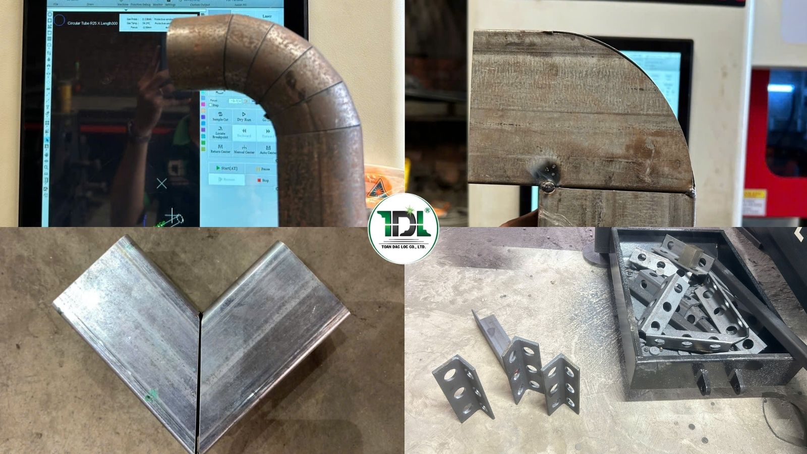 Máy cắt ống laser CNC hỗ trợ gia công nhiều dạng ống kim loại với tốc độ tự động hóa cao