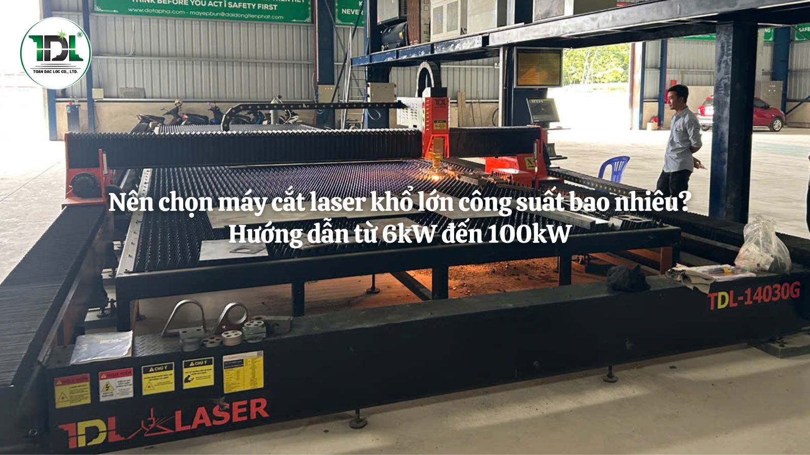 Máy cắt laser khổ lớn với nhiều mức công suất đáp ứng đa dạng nhu cầu sản xuất.