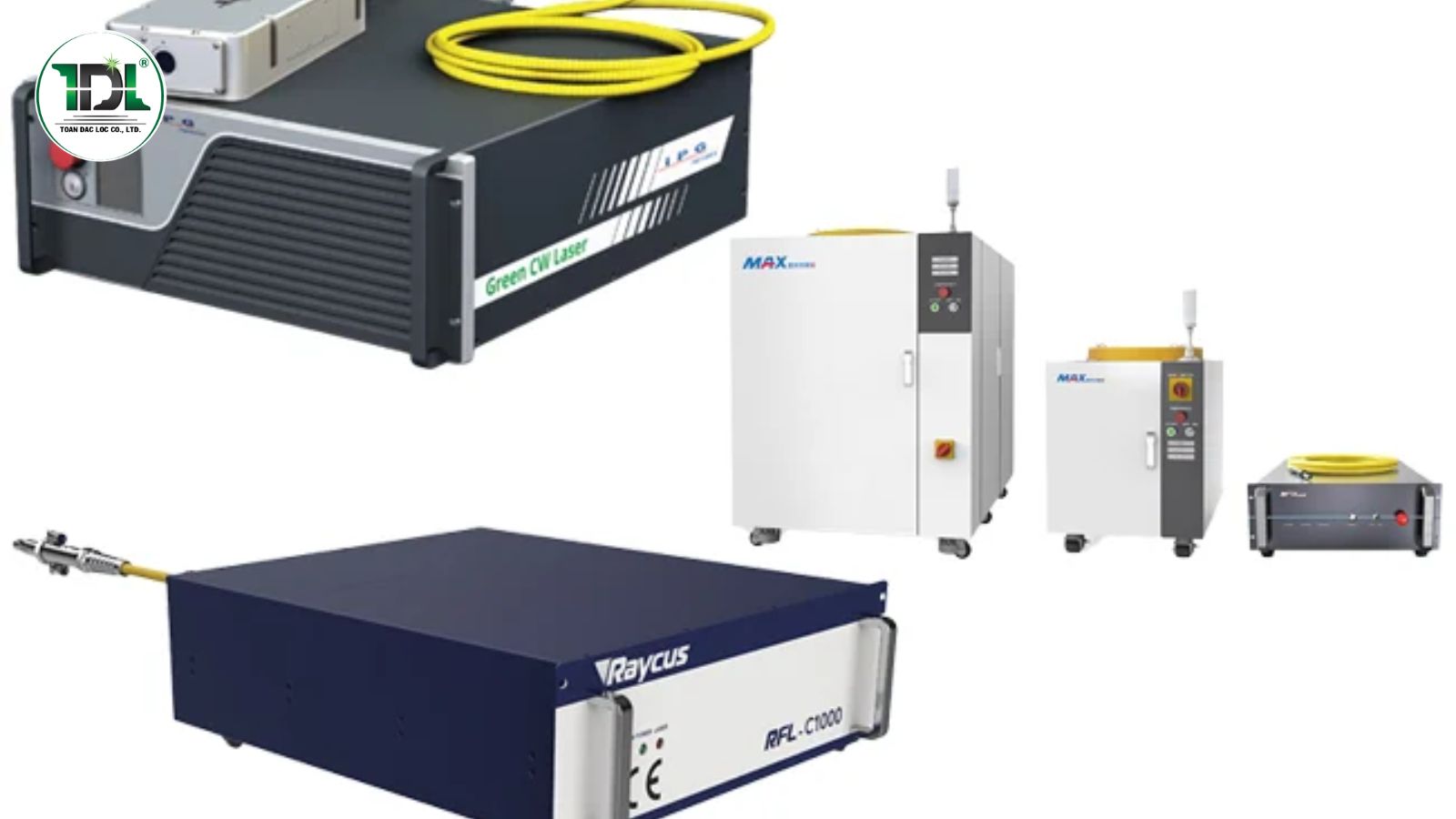 nguồn laser fiber là bộ phận tạo ra tia laser và quyết định trực tiếp đến khả năng gia công vật liệu