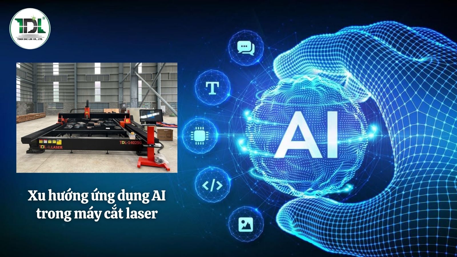 Xu hướng ứng dụng AI trong máy cắt laser: Tương lai của ngành gia công kim loại